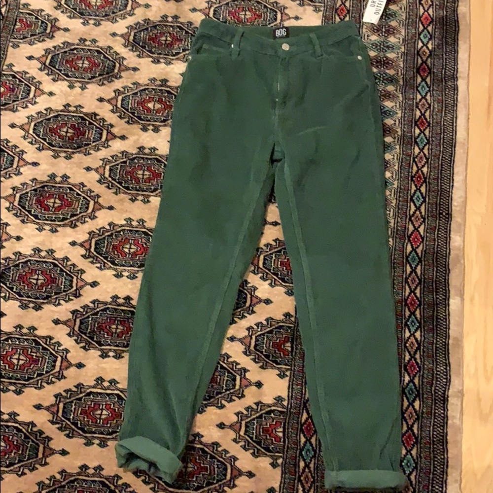 BDG Green Corduroy Mom pants